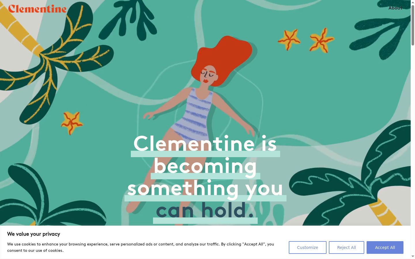 Screenshot van de toestemmingsbanner zoals getoond vóór enige interactie
