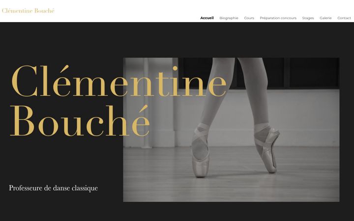 Zrzut ekranu clementinebouche.fr
