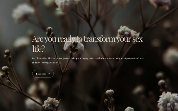 Screenshot of clementinecampbell.co.uk