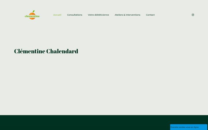 Screenshot of clementinechalendard-dieteticienne.fr