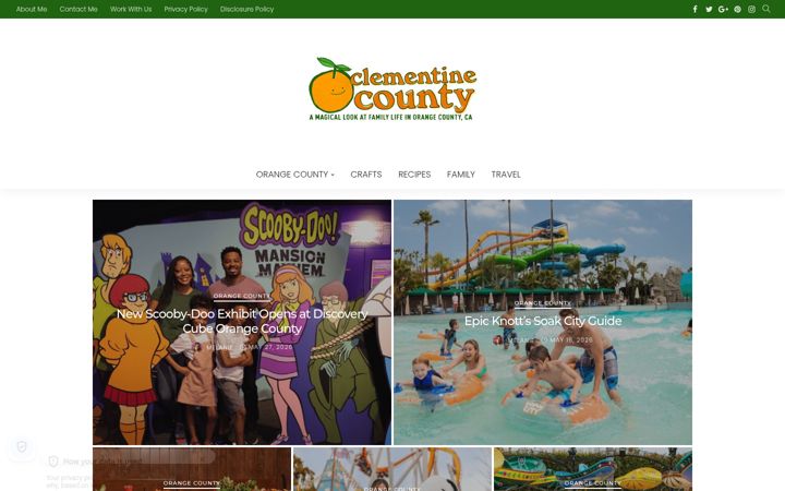 Screenshot of clementinecounty.com