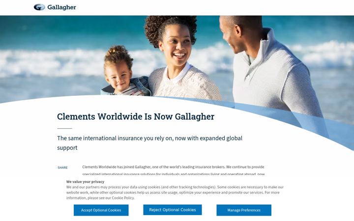 Screenshot of clements.com