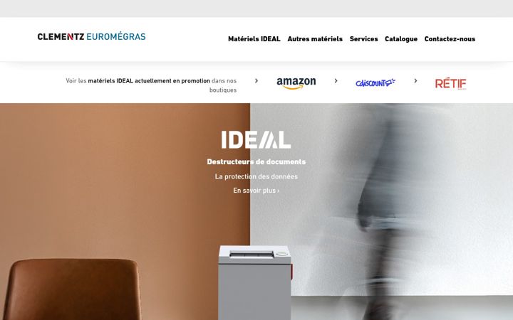 Screenshot of clementz-euromegras.com