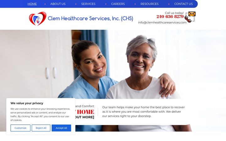 Screenshot of clemhealthcareservices.com