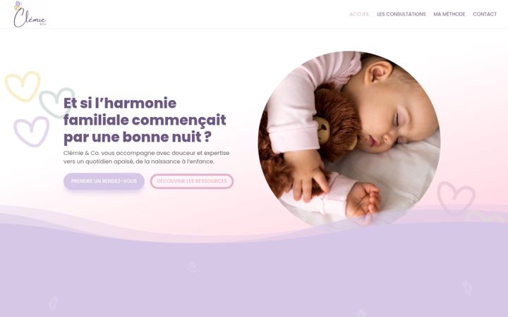 Screenshot of clemieandco.com