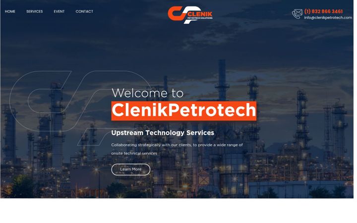 Screenshot of clenikpetrotech.com