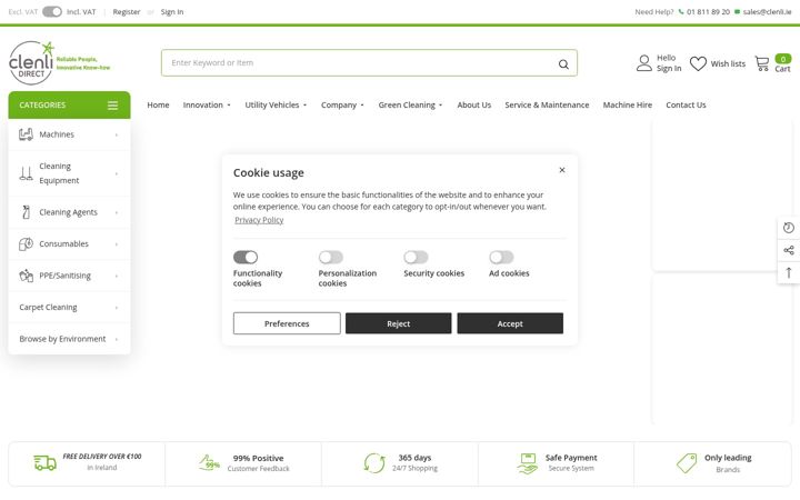 Snimka zaslona za clenlidirect.com