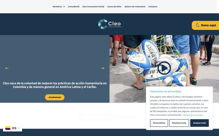 Screenshot of cleo.com.co