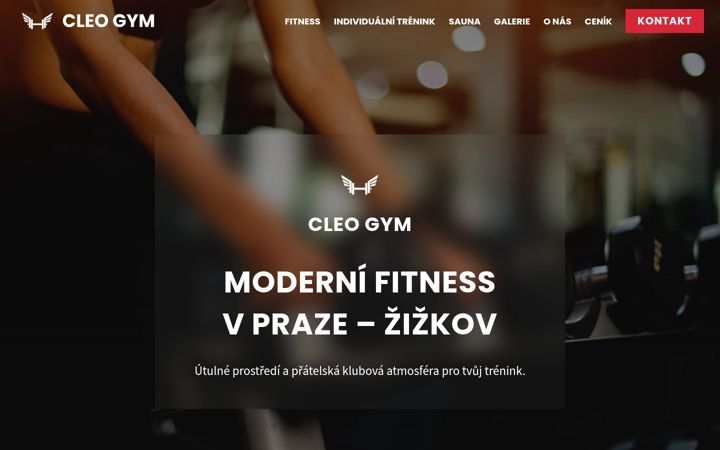 Screenshot of cleogym.cz
