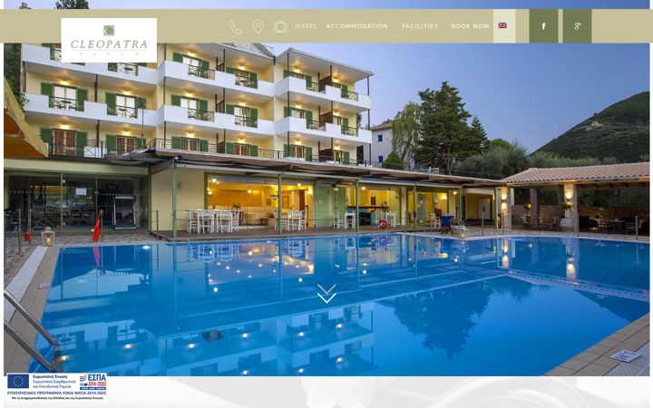 Screenshot of cleopatra-beach.gr