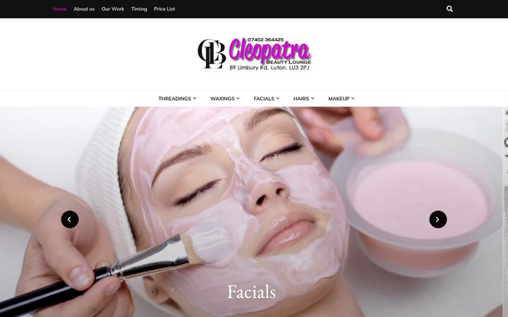 Screenshot of cleopatra4u.co.uk