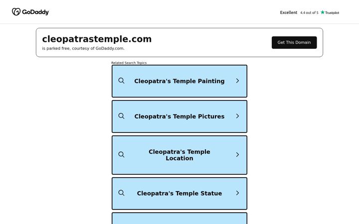 Screenshot of cleopatrastemple.com