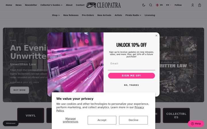 Screenshot of cleorecs.com