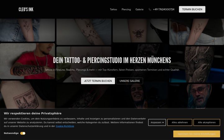 Screenshot of cleosink.de