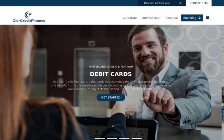 Screenshot of clercredfinancials.com