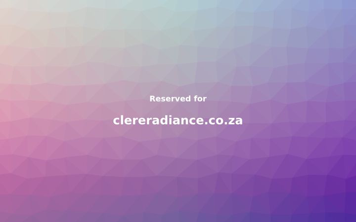 Screenshot of clereradiance.co.za