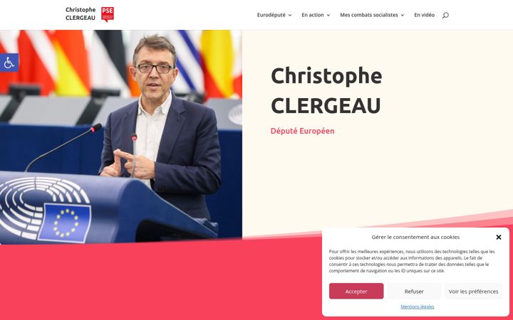 Screenshot of clergeau.eu