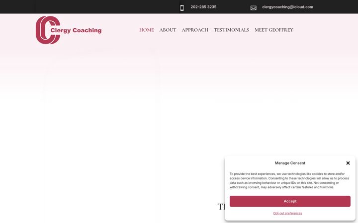 Screenshot of clergycoachingllc.com