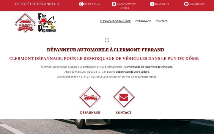 Screenshot of clermont-depannage.fr