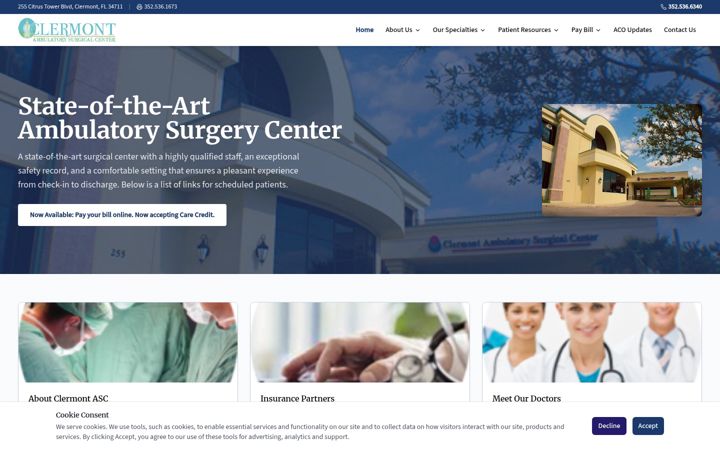 Screenshot of clermontasc.com