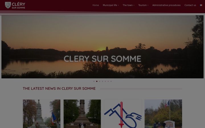 Snímek obrazovky clerysursomme.fr
