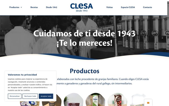 Ekrano kopija clesa.net