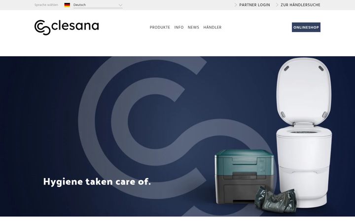 Screenshot of clesana.com
