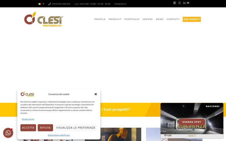 Screenshot von clesi.it