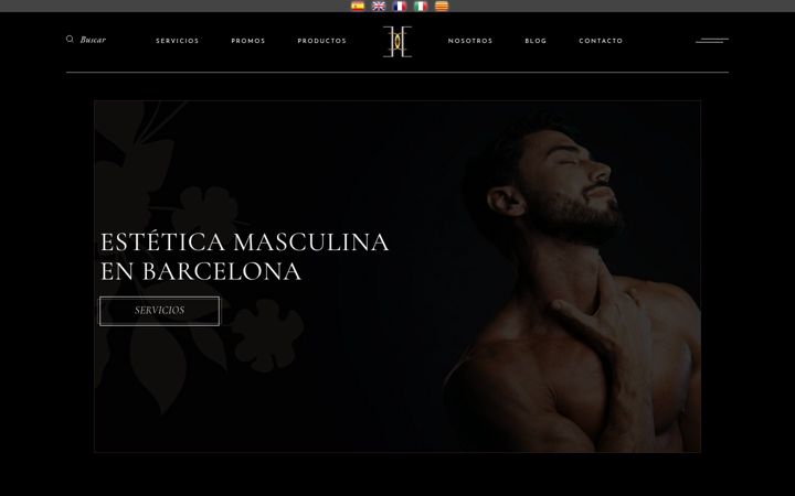 Screenshot of clesteticamasculinabarcelona.com