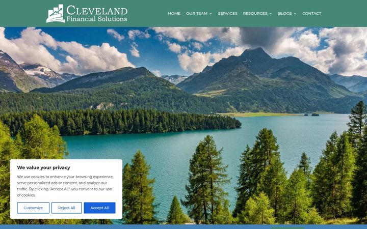 Screenshot of clevelandfinancialsolutions.com