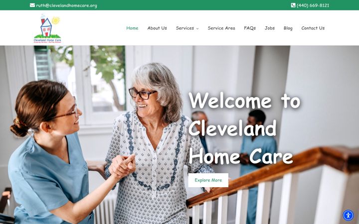 Ekrānuzņēmums no clevelandhomecare.org