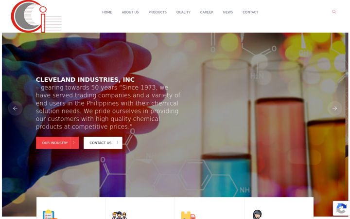 Screenshot of clevelandindustries.com