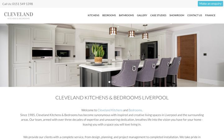 Screenshot of clevelandkitchens.co.uk