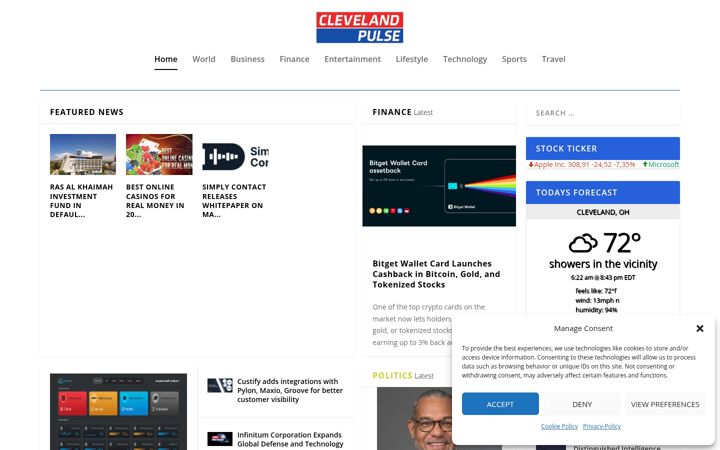 Screenshot of clevelandpulse.com
