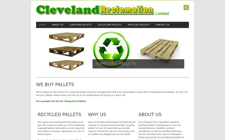 Screenshot of clevelandreclamation.com