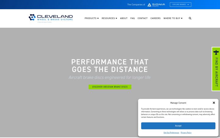 Screenshot of clevelandwheelandbrake.com