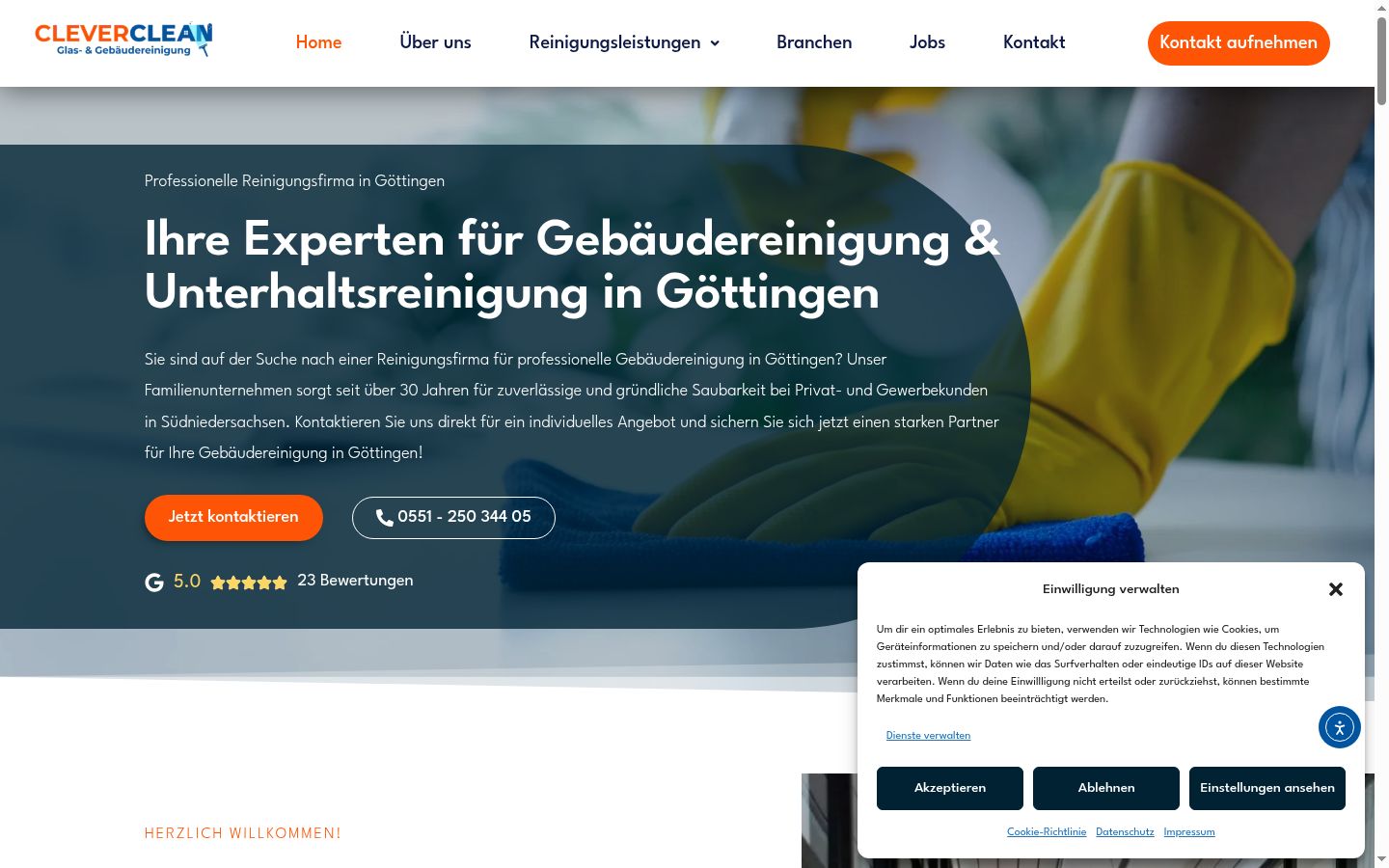 Screenshot tal-banner tal-kunsens muri qabel kwalunkwe interazzjoni