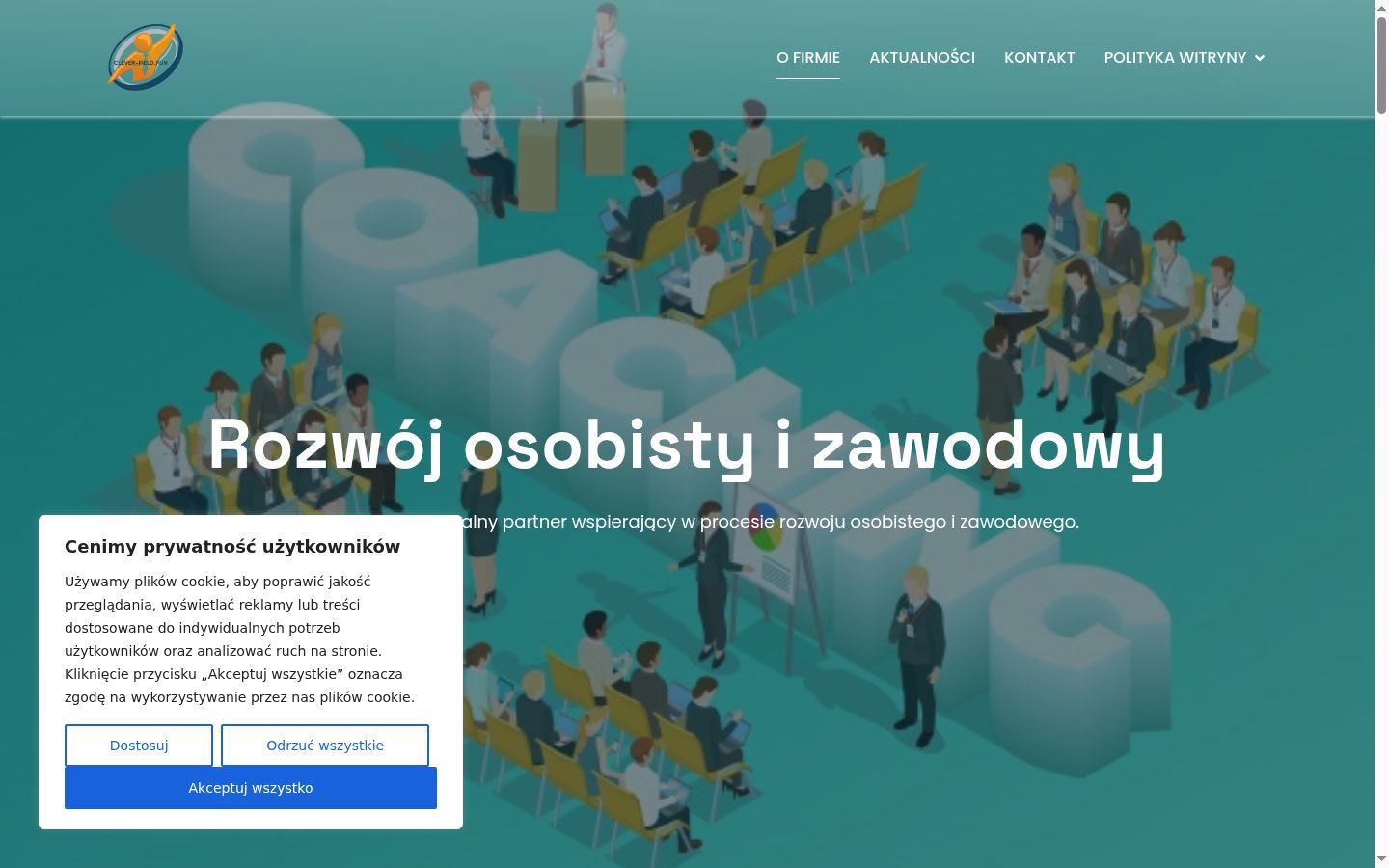 Képernyőkép a bármilyen interakció előtt megjelenő hozzájárulási bannerről