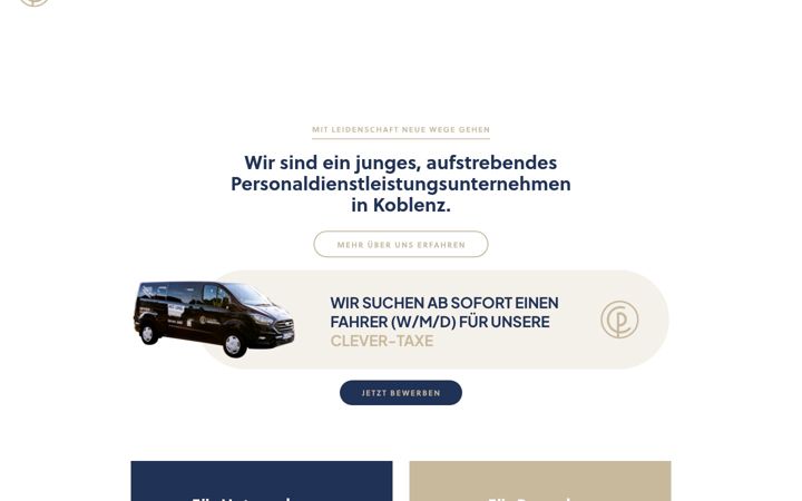 Skjermbilde av clever-personal.com