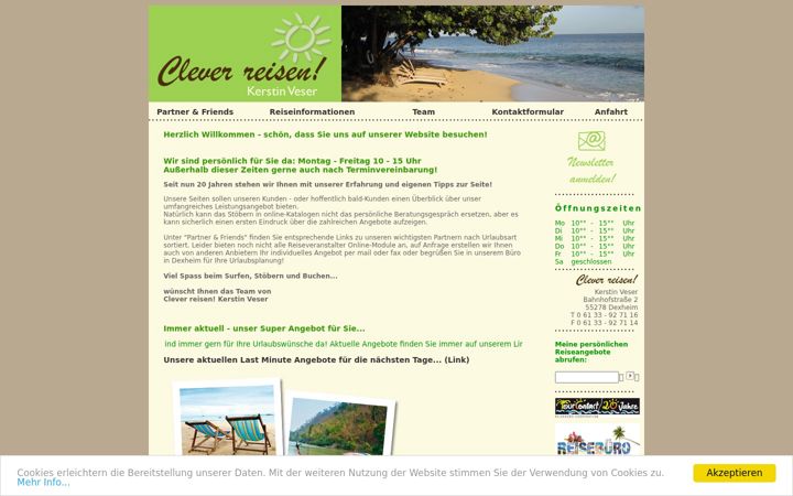 Screenshot of clever-reisen-dexheim.de