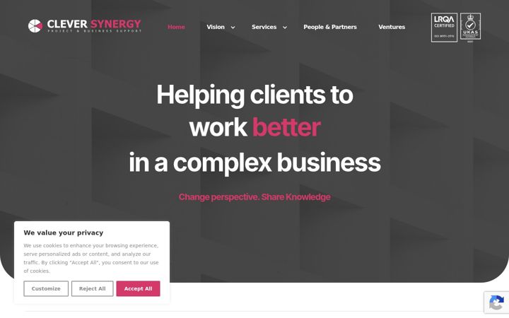 Screenshot of clever-synergy.com