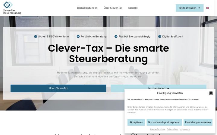 Screenshot of clever-tax.de