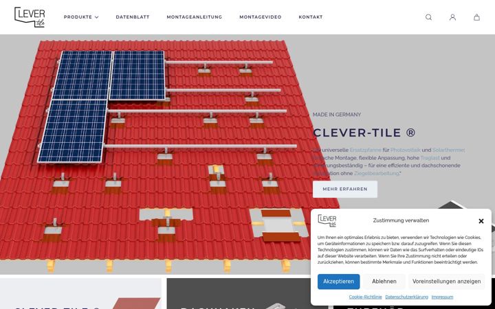 Screenshot of clever-tile.com