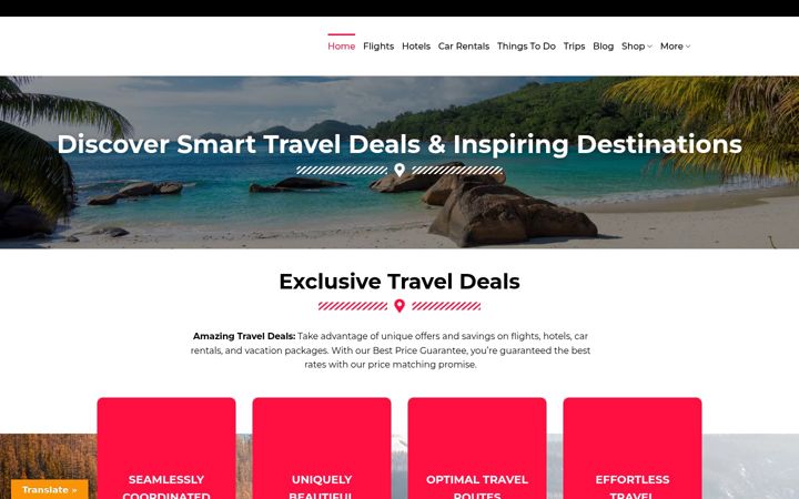 Screenshot of clever-travels.com