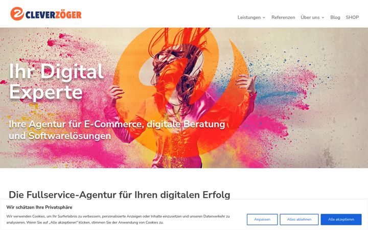 Screenshot of clever-zoeger.de