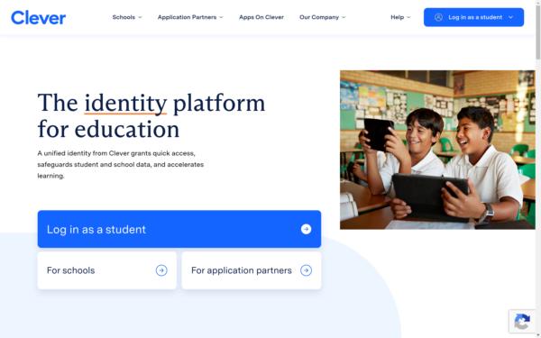 Screenshot of clever.com