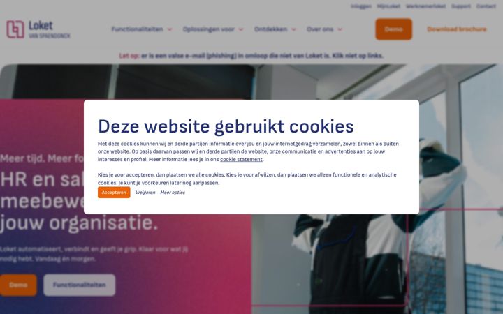 Screenshot of clever.nl