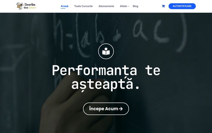Zrzut ekranu cleverbee.ro
