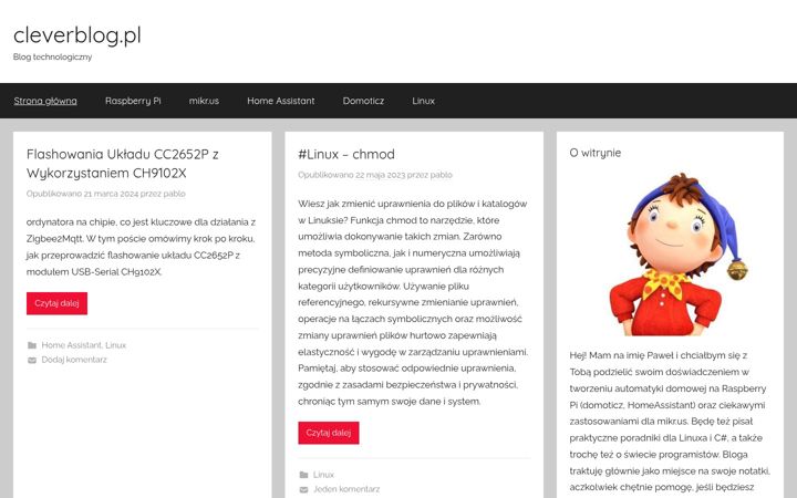 Screenshot of cleverblog.pl