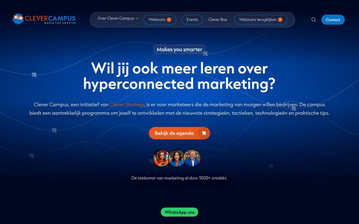 Екранна снимка на clevercampus.nl